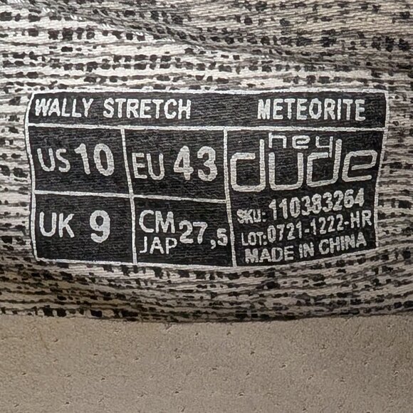 Hey Dude Wally Stretch Mix Slip-On Shoes in Meteorite main image 16